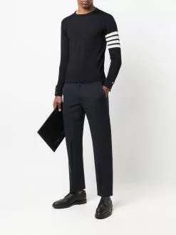 Thom Browne 4-Bar crew-neck jumper