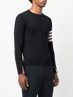 Thom Browne 4-Bar crew-neck jumper