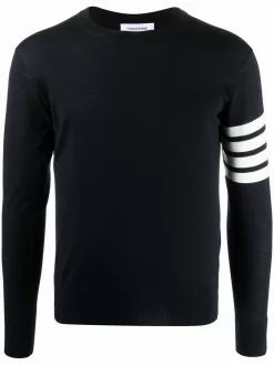 Thom Browne 4-Bar crew-neck jumper