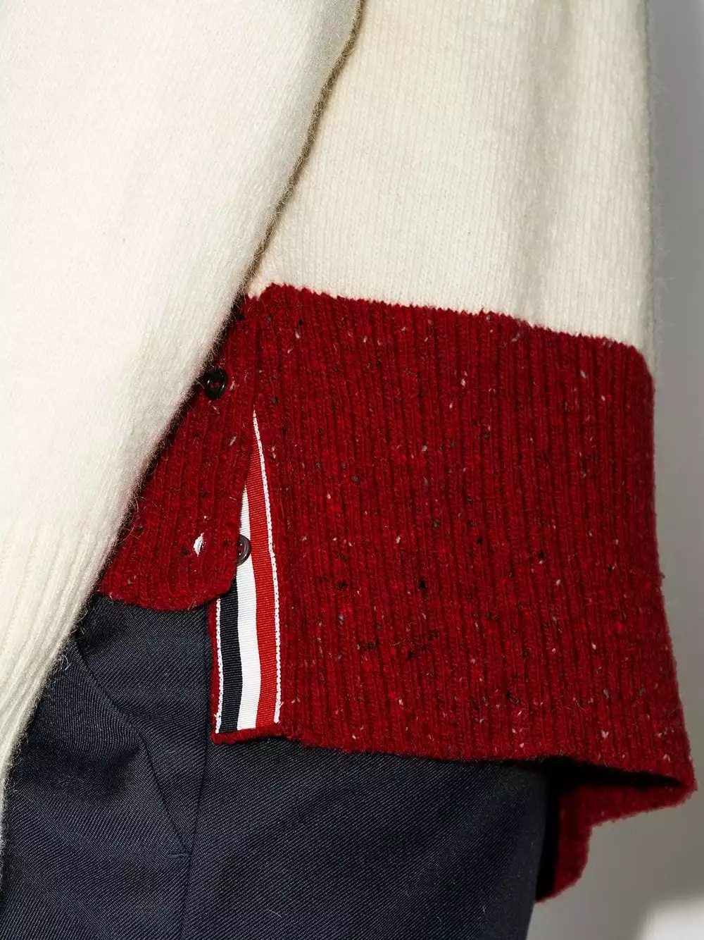 Thom Browne 4 Bar tweed cardigan cardigans of men 4 Thom Browne 4-Bar tweed cardigan