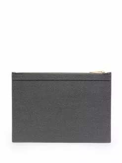 Thom Browne RWB stripe zipped pouch