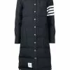 Thom Browne 4-Bar stripe padded coat