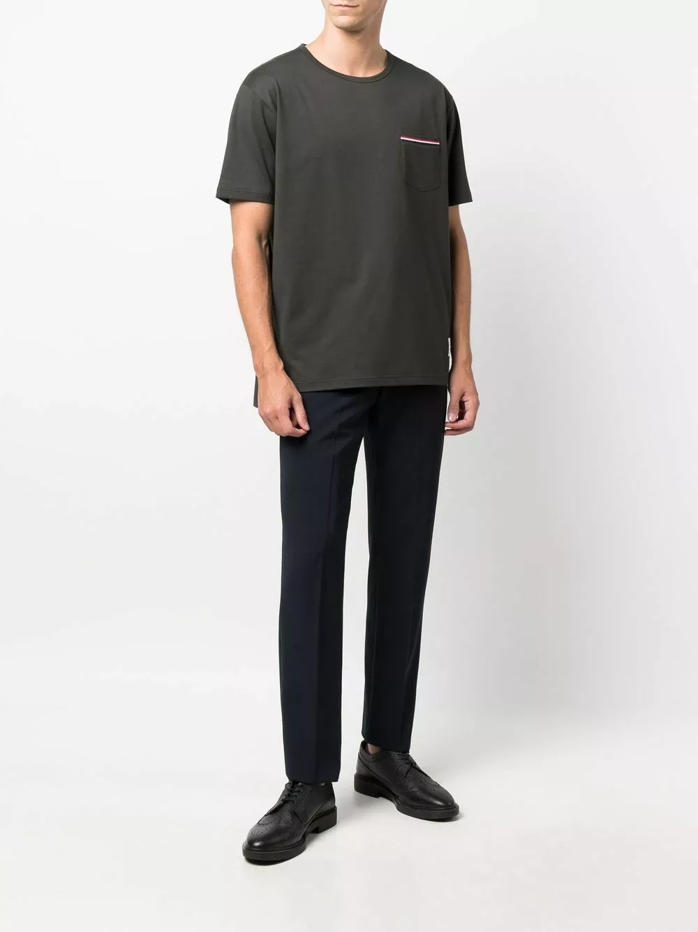 Thom Browne RWB stripe cotton T shirt t-shirts of men 2 Thom Browne RWB-stripe cotton T-shirt
