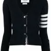 Thom Browne stripe-detail cashmere cardigan