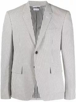 Thom Browne pinstripe single-breasted blazer