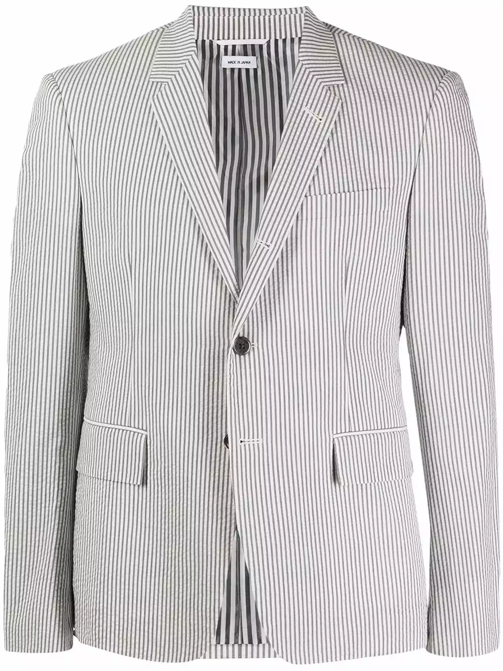 Thom Browne Pinstripe single breasted blazer blazers of men 1 Thom Browne pinstripe single-breasted blazer
