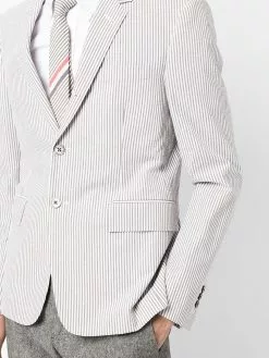 Thom Browne Pinstripe single breasted blazer blazers of men 9 Thom Browne pinstripe single-breasted blazer