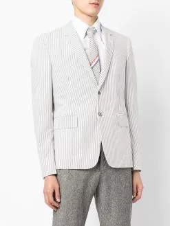 Thom Browne Pinstripe single breasted blazer blazers of men 7 Thom Browne pinstripe single-breasted blazer