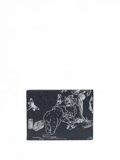 Thom Browne animal-print cardholder
