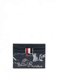 Thom Browne animal-print cardholder