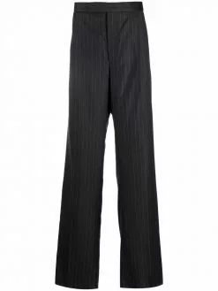 Thom Browne pinstripe wide-leg tailored trousers