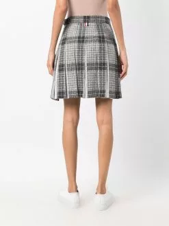 Thom Browne check pleated skirt