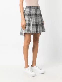 Thom Browne check pleated skirt