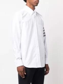 Thom Browne 4-Bar stripe sleeve shirt