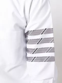 Thom Browne 4-Bar stripe sleeve shirt