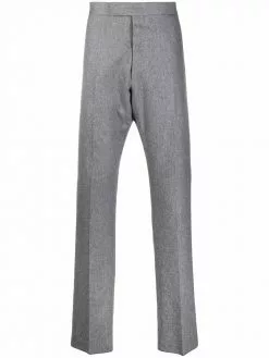 Thom Browne pressed-crease tailored trousers