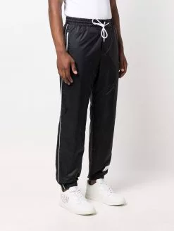 Thom Browne logo patch track pants
