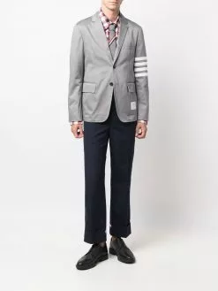 Thom Browne check-print long-sleeve shirt
