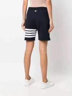 Thom Browne four-bar stripe track shorts