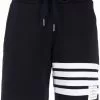 Thom Browne four-bar stripe track shorts