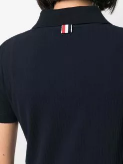 Thom Browne fine-ribbed polo shirt