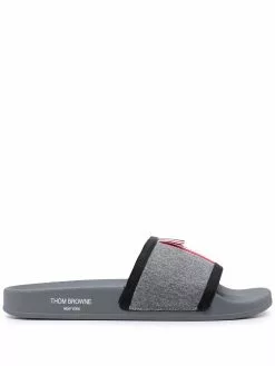 Thom Browne RWB-stripe rubber slides