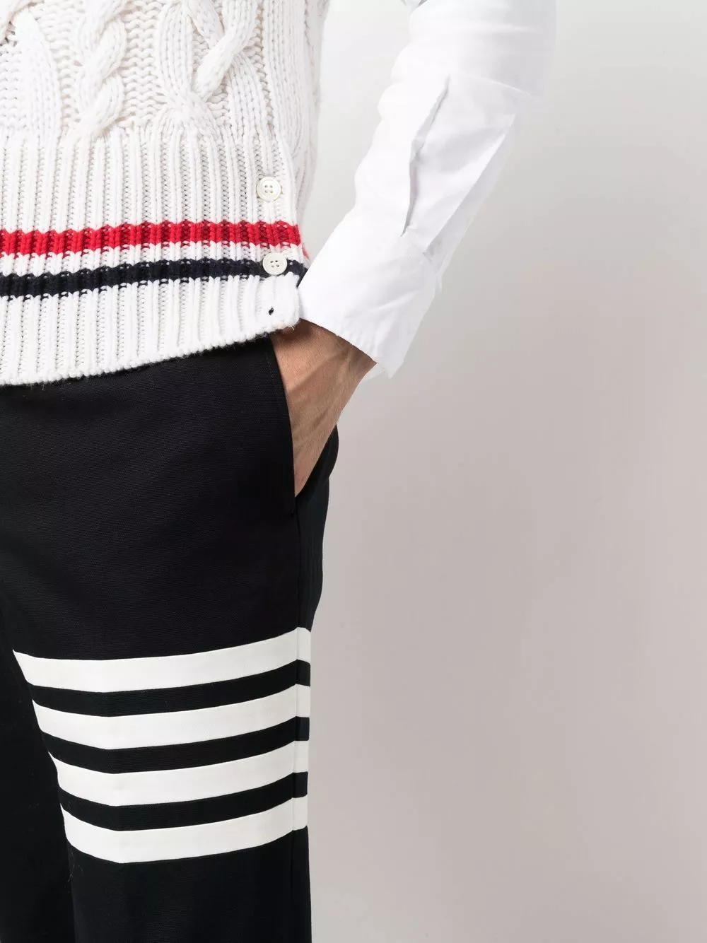 Thom Browne Four bar tailored trousers tailored pants of men 5 Thom Browne four-bar tailored trousers