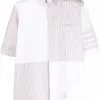 Thom Browne panelled four-bar shirt