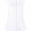 Thom Browne sleeveless pointed collar shirt