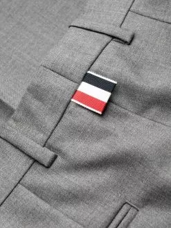 Thom Browne cuffed-hem cropped trousers