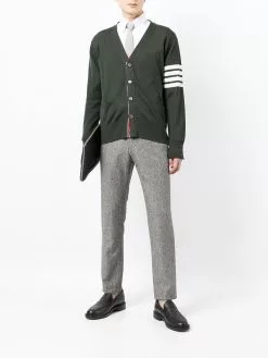 Thom Browne intarsia-knit 4-Bar stripe cardigan