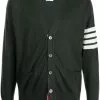 Thom Browne intarsia-knit 4-Bar stripe cardigan
