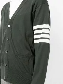 Thom Browne Intarsia knit 4 Bar stripe cardigan cardigans of men 9 Thom Browne intarsia-knit 4-Bar stripe cardigan