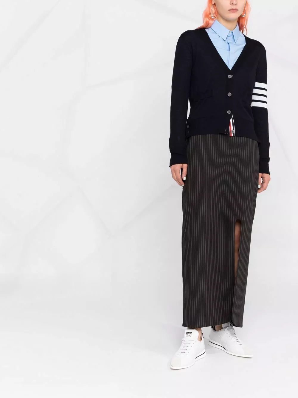 Thom Browne 4 Bar merino wool cardigan cardigans of women 2 Thom Browne 4-Bar merino wool cardigan