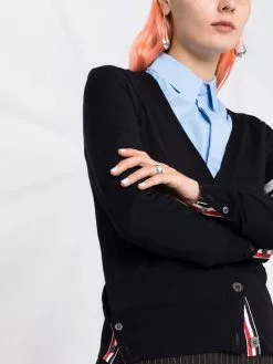 Thom Browne 4 Bar merino wool cardigan cardigans of women 8 Thom Browne 4-Bar merino wool cardigan