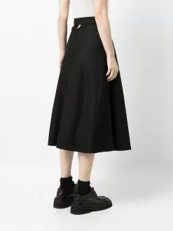 Thom Browne RWB-stripe A-line skirt