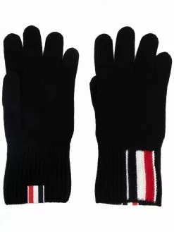 Thom Browne RWB-stripe merino wool gloves