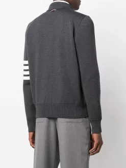 Thom Browne 4-Bar stripe zip-up jumper