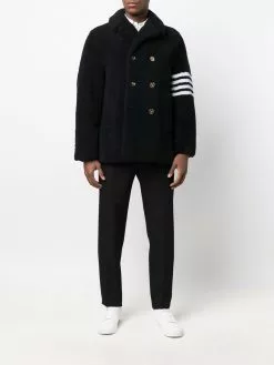 Thom Browne 4-Bar stripe double-breasted jacket
