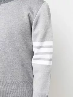 Thom Browne two-tone crew neck sweatshirt