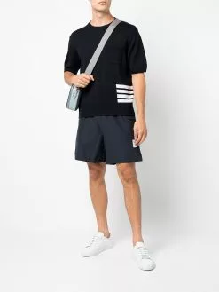 Thom Browne logo-patch track shorts