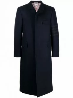 Thom Browne 4-Bar stripe single-breasted coat