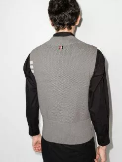 Thom Browne 4-Bar V-neck vest