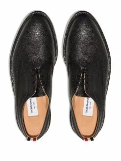 Thom Browne punch-hole leather brogues