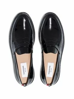 Thom Browne patent leather penny loafers