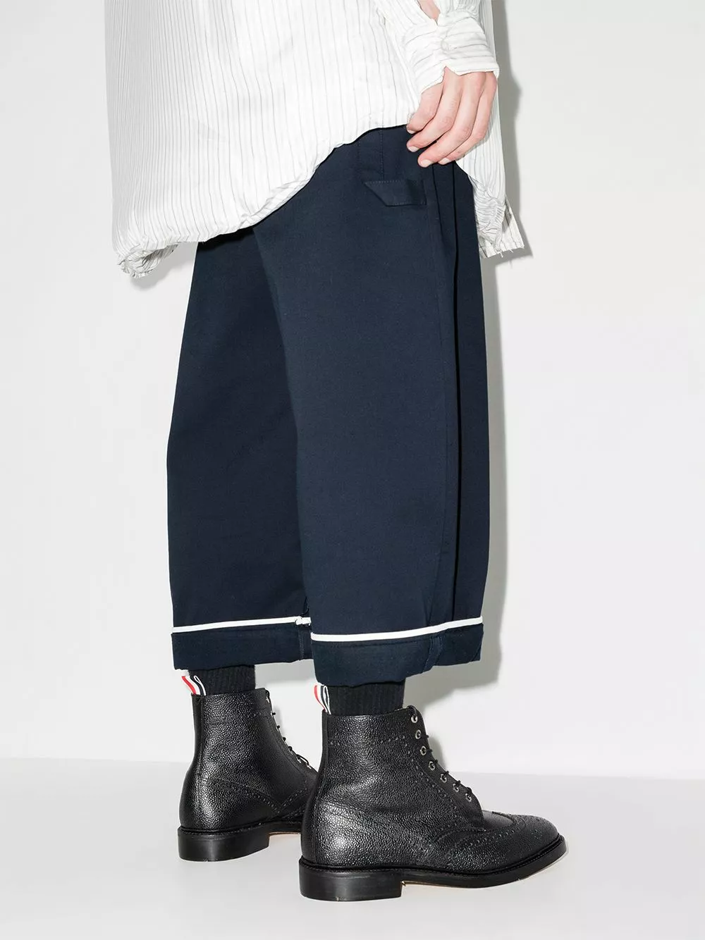 Thom Browne Wingtip brogue boots of men 3 Thom Browne wingtip brogue boots