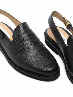 Thom Browne slingback leather loafers