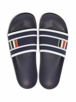 Thom Browne RWB-stripe slip-on slides