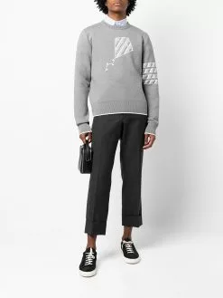 Thom Browne 4-Bar stripe jumper