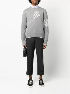 Thom Browne 4 Bar stripe jumper knitted sweaters of men 8 Thom Browne 4-Bar stripe jumper
